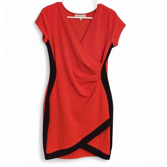Almost Famous Dress - Women's Large, Red and Black, Bodycon Hourglass Silhouette - Picture 1 of 7